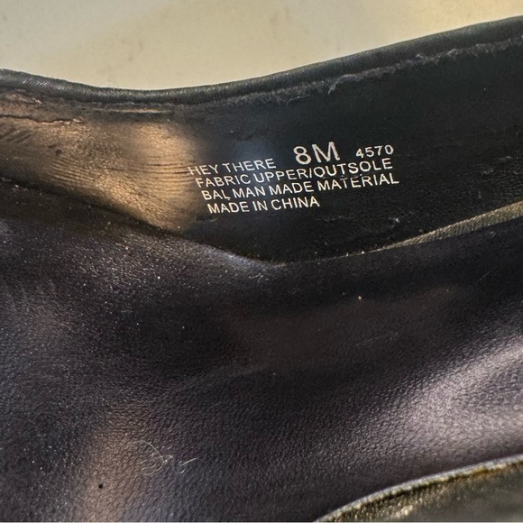 Chinese Laundry Sparkly Black 5” Heels open toe 1.5” platform- Size 8M - Picture 9 of 11